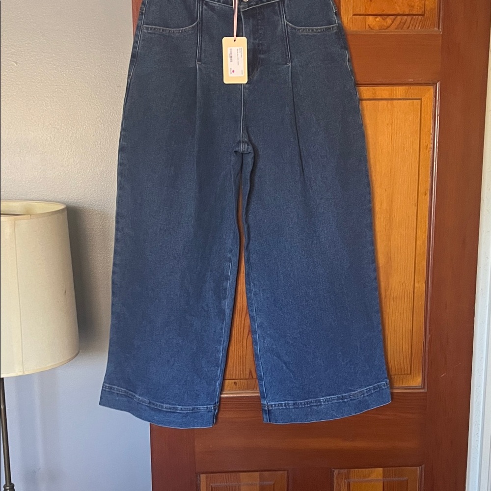 Entro Dark Blue Barrel Women's Jeans